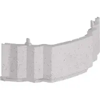 Hager ZAY76777 Frontblende, Ersatzteil, für runde Säulen, Höhe: 1350 mm