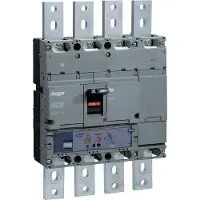 Hager HNE801H Leistungsschalter Baugröße h1000 4polig 50kA 800A elektronischer Einstell. LSI