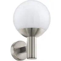 Eglo Deckenleuchte "NISIA-Z", silber (silberfarben), H: 31,5cm, 1 Stk., Leuchten, Deckenleuchte in silber aus Edelstahl - inkl. E27 - 9W, Deckenleuchte