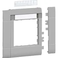 Hager GR1002ALAN Rahmenblende modular, BRH, ZS 55, OT 100, hfr, Beschriftungsfeld, lack alu