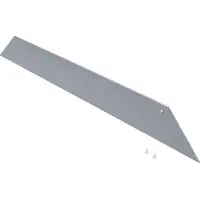 Hager AKE4000702 Endstück zweiseitig aus Stahlblech zu Aufbodenkanal AK 400x70mm