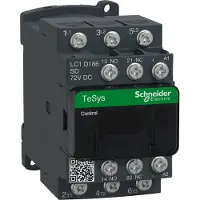 Schneider Electric LC1D186SD Leistungsschütz LC1D 3p, +1S+1Ö, 7.5 kW, 18 A, 400 V AC3, Spule 72 V DC