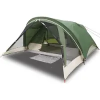 vidaXL Campingzelt 4 Personen Grün Wasserdicht