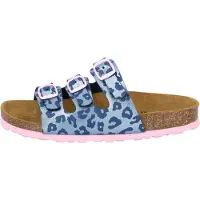 Lico Mädchen Bioline Kids Pantoletten, Blau Rosa, 27 EU
