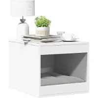vidaXL Katzenklo Weiß 47x59x42 cm Holzwerkstoff