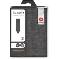 Brabantia Bügelbrettbezug B - 124 x 38 cm - Komplett-Set - Denim Black