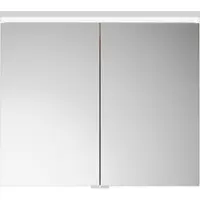 Burgbad Lin20 Spiegelschrank LED-Beleuchtung inklusive LED-Waschtischbeleuchtung, 2 Türen, 800x700x170mm, SPQL080F5353, Farbe: Eiche Dekor Urban