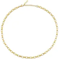 Police Edelstahlkette "Player", gold (gelbgoldfarben), Halsketten, Herren, Edelstahl, L: 55 B: 4,5mm, Edelstahlkette, B:4,5mm