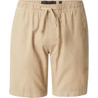 Indicode Shorts "INWamo", Herren, Gr. M, N-Gr, gelb (cornstalk), Web, Obermaterial: 55% Baumwolle, 45% Leinen, unifarben, slim fit knielang, Hosen Shorts