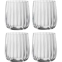 Spiegelau Becher "LifeStyle", transparent, B:8,3cm H:9cm Ø:8,3cm, Kristallglas, Trinkgefäße, Becher, 340 ml, 4-teilig