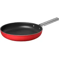 Smeg Pfanne Matt Rot ø 30 cm - Standard-Antihaftbeschichtung