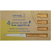 Opinel No 125 BON APPETIT Tafelmesser-Set, 4 Stück 254224