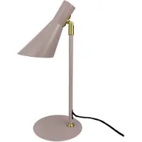 Dyberg Larsen Tischlampe DL12, beige, Höhe 39,5 cm, Metall