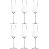 Leonardo Sektglas "Sektgläser Puccini 280 ml 6er Set transparent", bunt (transparent), Glas, Trinkgefäße, Sektglas