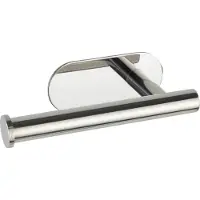 Wenko Toilettenpapierhalter "Orea", silber (silberfarben), B:16cm H:4,5cm L:7cm, Edelstahl, Toilettenpapierhalter, Toilettenpapierhalter, Befestigen ohne Bohren