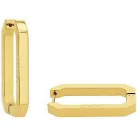 JOOP! Paar Creolen JOOP "2035036", gold (gelbgoldfarben), Ohrringe, Damen, Edelstahl, Paar Creolen