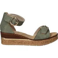 Rieker Keilsandalette Sommerschuh, Urlaubsschuh, Sandale mit trendy Fesselriemchen
