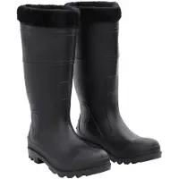 vidaXL Regenstiefel mit abnehmbaren Socken Größe 43 PVC schwarz