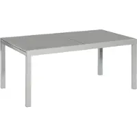 Merxx Semi Ausziehtisch 200/300 x 110 cm - Aluminiumgestell Silber