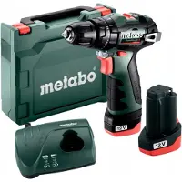 Metabo PowerMaxx SB BL 12V Akku-Schlagbohrschrauber-Set 2 x 2,0 Ah Li-Power, LC12