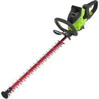 Greenworks Akku Heckenschere 66cm Dual Action Klinge, bürstenloser Motor Schneid