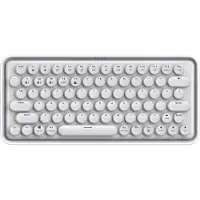Rapoo Ralemo Pre 5 Multi-Device kabellose Tastatur, QWERTZ deutsches Layout, Bluetooth 3.0/5.0 &amp; 2,4 GHz, 10 m Reichweite, für Windows/Mac, leises Tippen, integrierter Akku - Weiß