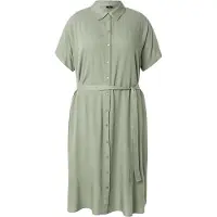 Vero moda Bumpy Calf Curve Kurzarm Midi-kleid