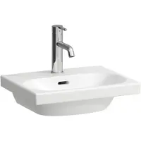 Laufen LUA Handwaschbecken, ohne Hahnloch, ohne Überlauf, 450x350mm, H8150810001421, Farbe: Weiß