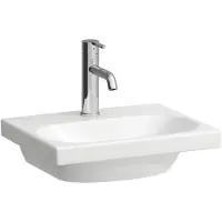 Laufen LUA Handwaschbecken, 1 Hahnloch, ohne Überlauf, 450x350mm, H8150810001561, Farbe: Weiß