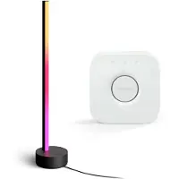Philips Hue Set: Gradient Signe Tischleuchte Schwarz + Bridge
