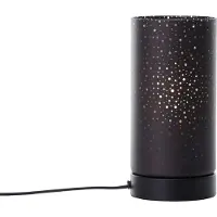 Brilliant Tischleuchte 24cm Scarlett in schwarz matt Glas/Metall