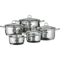 Elo Topf-Set "Rubin", silber (silberfarben), Töpfe, Topf-Set, Induktion