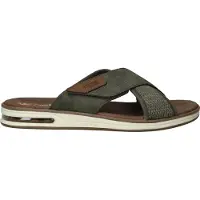 Rieker Pantolette, Sommerschuh, Strandschuh, Schlappen, Hausschuh mit Klettverschluss