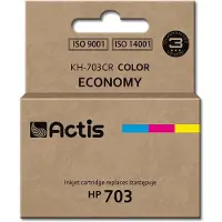 Actis KH-703CR Tintenpatrone (Ersatz für 703 CD888AE; Standard; 12ml; farbe), Standardertrag, Cyan, Magenta, Gelb, Tinte auf Farbstoffbasis, 12 ml, 1 Stück(e), Einzelpackung