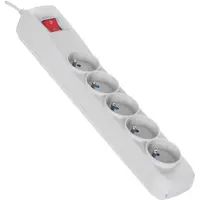 ActiveJet ACP-5GN 5M SZ, 5 m, Drinnen, Typ E, Typ E, Kunststoff, Grau
