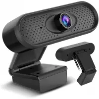 NanoRS USB Webcam mit Mikrofon und Befestigungsclip Full HD 1080P Computer Kamera PC Home-Office 30fps 1,7m Kabel