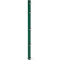 GAH Alberts Zaunpfosten ALBERTS "60x40 mm für Doppelstabmattenzaun", grün, B:6cm H:147,5cm T:4cm, Stahl, Zaunpfosten, Zaunpfosten, 147,5 cm, zur Befestigung mit Einschlag-Bodenhülse oder Pfostenträger