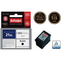 ActiveJet AH-21RX Tintenpatrone für HP Drucker, HP 21XL C9351A Ersatz; Prämie; 20 ml; schwarz, Hohe (XL-) Ausbeute, Schwarz, Tinte auf Pigmentbasis, 20 ml, 1 Stück(e), Einzelpackung