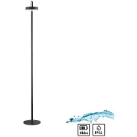 JUST LIGHT LED Akku Stehleuchte Amag in Schwarz 1,5W 70lm IP44