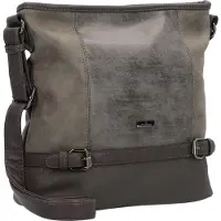 Tom Tailor Hobo "Juna" aus soft genarbtem ledrigen Material mit glänzenden Metall-Accessoires