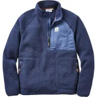 Passenger - Offgrid 1/2 Zip Recycled Sherpa Fleece - Fleecepullover Gr M blau