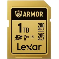 Lexar SDXC Pro Gold Series ARMOR UHS-II V60 IP68 Stainless Steel R280 1 TB