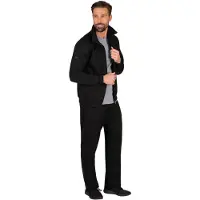Trigema Jogginganzug "Jogginganzug", Herren, Gr. 4XL, schwarz, Sweatware, 70% Baumwolle, 30% Polyester, Sportanzüge Jogginganzug