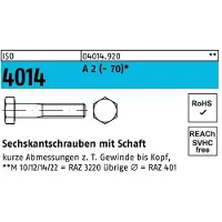 Reyher ISO 4014 - Edelstahl A2-70 - M 14x50 - Sechskantschrauben mit Schaft
