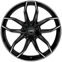 Rial Lucca Alufelge 8x20 Zoll ET45 5x108 Schwarz front-poliert
