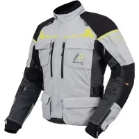 Rukka Ecuado-R Motorrad Textiljacke, hellgrau/neon, 48