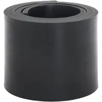 vidaXL Gummileiste für Schneepflug Schwarz 200x15x1 cm
