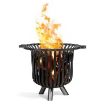 TRIZERATOP Feuerkorb VERONA Ø60cm 52cm Feuerstelle Feuer Lagerfeuer Stahl Garten Terrasse