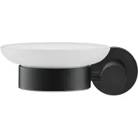 Duravit D-Code Seifenschale, wandhängend, links, 0099174600, Farbe: Schwarz Matt
