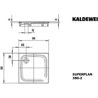 Kaldewei 447548042676 DW SUPERPLAN mit Wannenträger